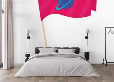 space flag exploration Wall mural