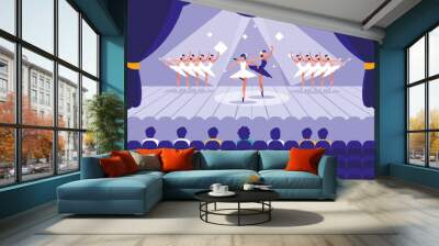 stage with show ballet scene Wall mural