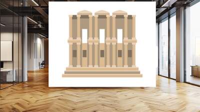 Turkish ephesus building detailed style icon vector design Wall mural