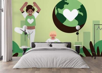 world health day concept Wall mural