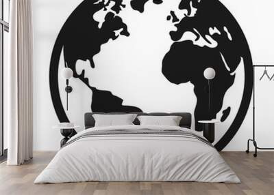 world planet earth isolated icon vector illustration design Wall mural