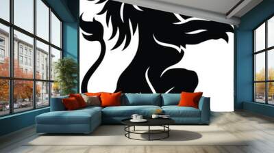 Standing Lion Vector Wall mural