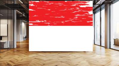 Brush stroke flag of INDONESIA Wall mural