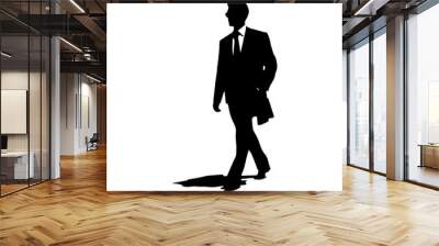 business person silhouette illustration  Wall mural