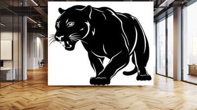 panther vector illustration Wall mural