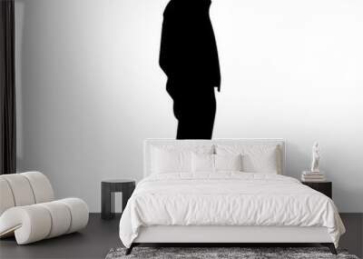 person standing silhouette illustration Wall mural