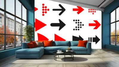 Set arrow icon. Different arrows sign – vector Wall mural