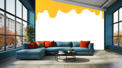 Honey melt on white background. 3D render Wall mural