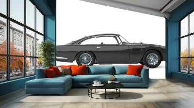 non branded vintage car side view Wall mural