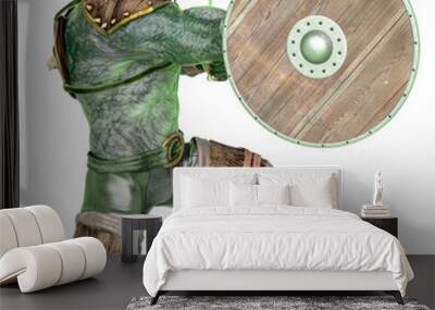 orc warrior holding a shield Wall mural