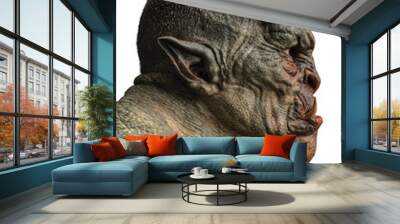 power ogre in white background Wall mural