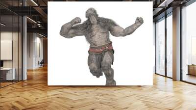 troll in battle pose front view Wall mural