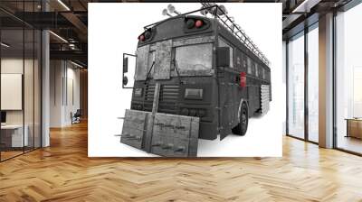 zombie bus in white background cool view Wall mural