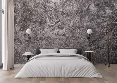 antique platinum background, old metal surface with damage and scratches Wall mural