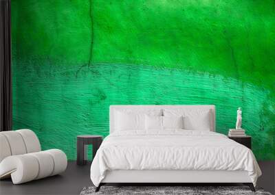 Closeup of rough green textured background Wall mural