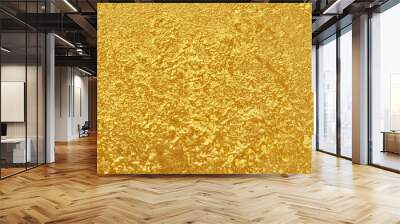 gold texture as background, bright metal plate Wall mural