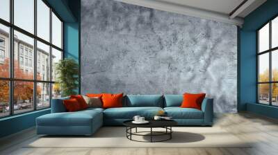 grunge metal background, aluminum texture or stainless steel close-up. panoramic view Wall mural