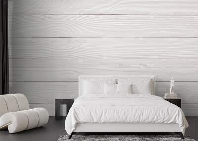 Painted wooden texture, white table or floor Wall mural