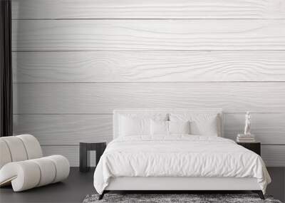 painted wooden texture, white table or floor Wall mural