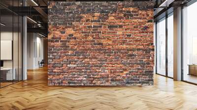 weathered brick wall texture background, vintage surface Wall mural