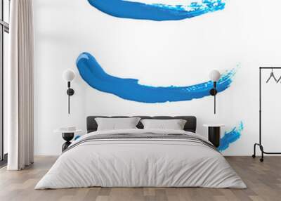 Line stroke of paint isolated Wall mural