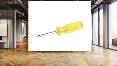 Tiny crosshead screwdriver isolated Wall mural