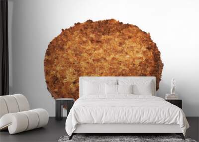 vegan carrot schnitzel isolated Wall mural