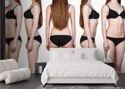 Set of woman figures Wall mural