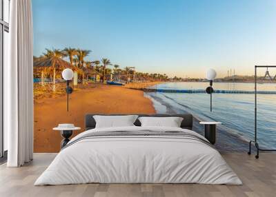 Scenic view of Naama Bay, Sharm-el-Sheikh, Egypt Wall mural