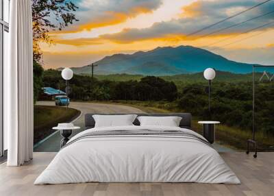 road in mountains Wall mural