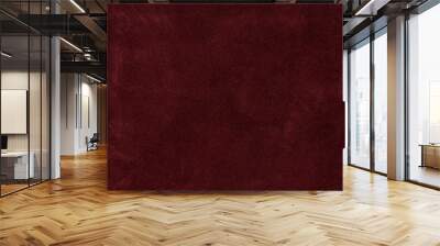 Texture background from burgundy leather suede. seamless Wall mural