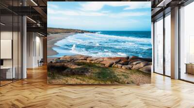 waves on the beach Wall mural