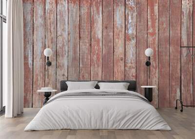 background the old wooden boards walls Wall mural