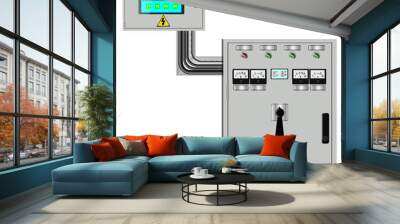 Control Panel. Production control panel and control of computer devices. Touchpad. Vector graphics Wall mural