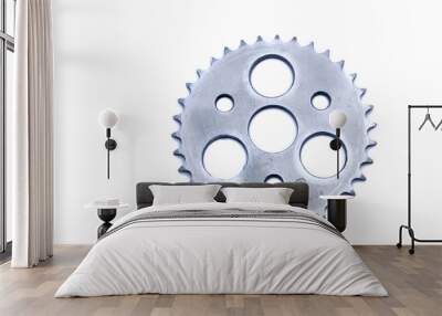 Gears on a white background. Wall mural