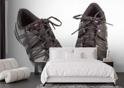 a pair of jogging shoes Wall mural