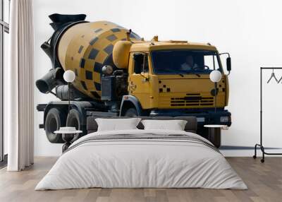 cement mixer truck Wall mural