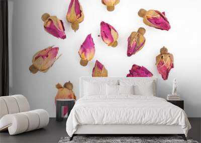 Dried rosebuds Wall mural