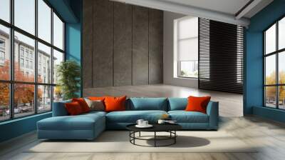 Interior of empty modern living room 3D rendering Wall mural