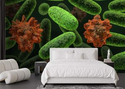 transformed bacteria Wall mural