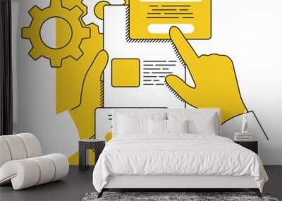 Zero-coding - programming tools without coding Wall mural