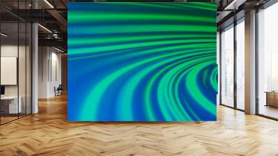 Light Blue, Green vector background with liquid shapes. Wall mural