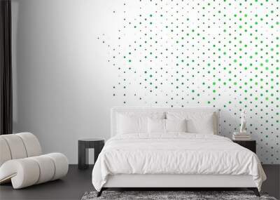 Light Blue, Green vector pattern with spheres. Wall mural