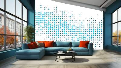 Light BLUE vector pattern in polygonal style. Wall mural