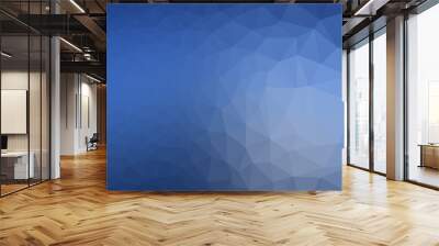 Light BLUE vector triangle mosaic texture. A vague abstract illustration with gradient. Triangular pattern for your business design. Wall mural