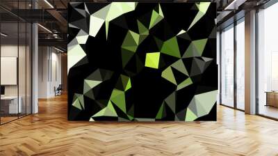 Light Green vector polygon abstract layout. Wall mural