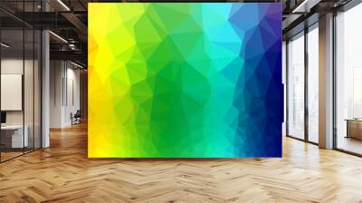 Light Multicolor, Rainbow vector abstract polygonal texture. Colorful illustration in Origami style with gradient.  Elegant pattern for a brand book. Wall mural