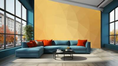 Light Orange vector polygon abstract backdrop. Triangular geometric sample with gradient. Template for your brand book. Wall mural