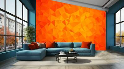 Light Orange vector polygonal pattern. Wall mural