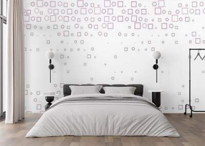 Light Purple vector background with circles, rectangles. Wall mural